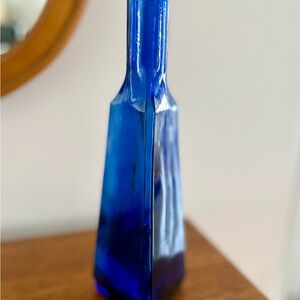 Vintage Cobalt Blue Glass Bottle